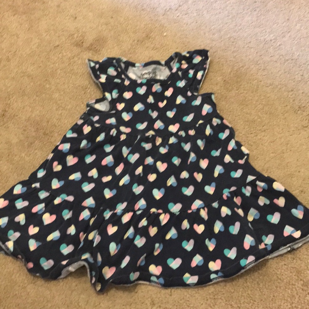 Dress with short sleeves